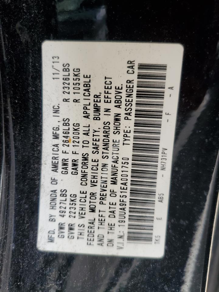 19UUA9F51EA001750 2014 Acura Tl Tech