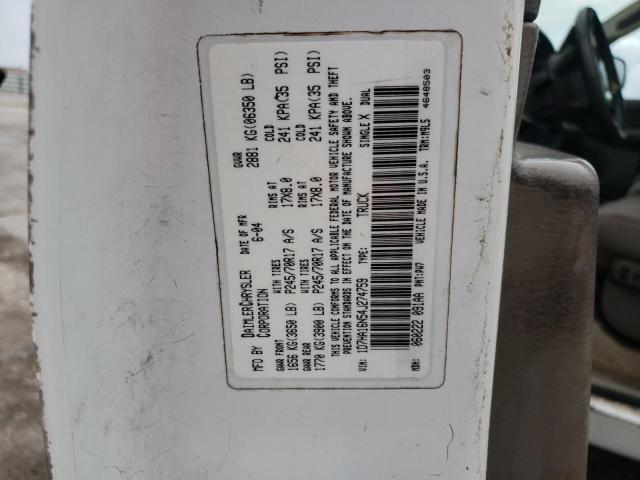 2004 Dodge Ram 1500 St VIN: 1D7HA16N54J274759 Lot: 59116744