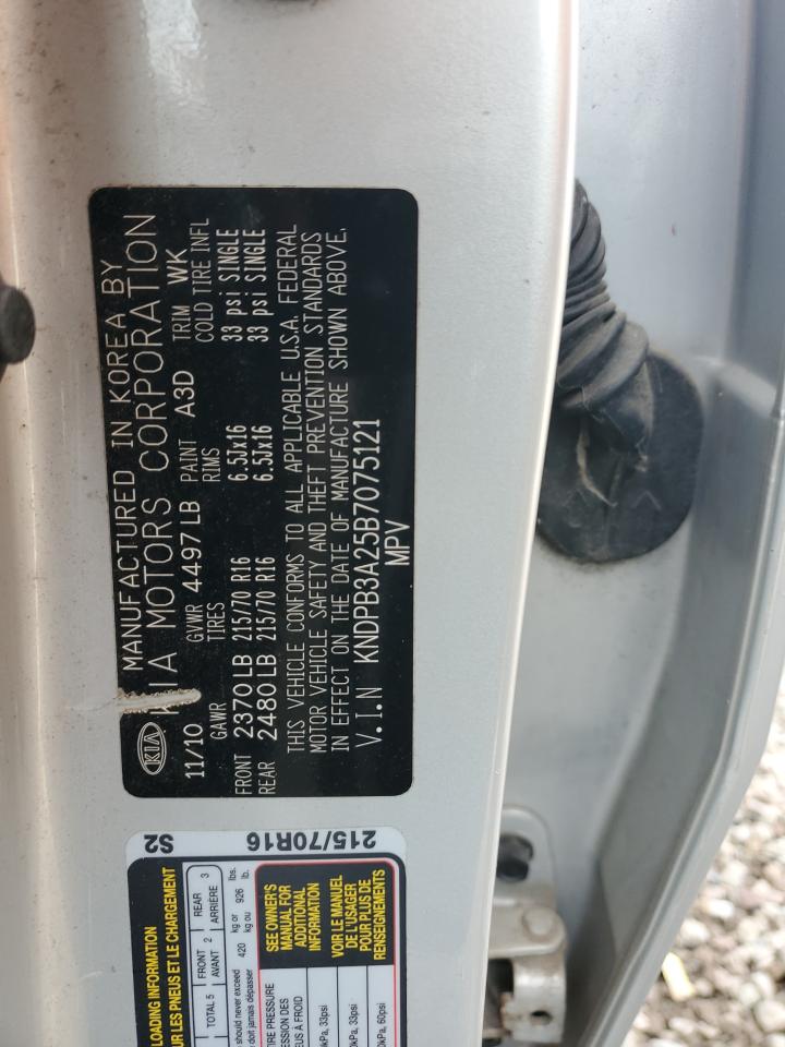 KNDPB3A25B7075121 2011 Kia Sportage Lx