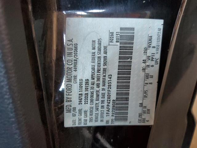 2000 Ford Mustang Gt VIN: 1FAFP42X0YF285143 Lot: 59253504