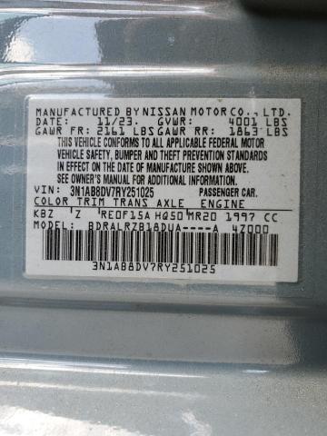 2024 Nissan Sentra Sr VIN: 3N1AB8DV7RY251025 Lot: 57201504