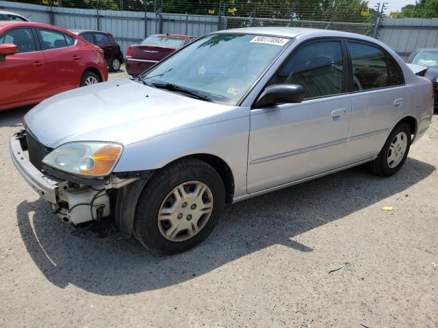 2002 Honda Civic Lx VIN: 1HGES16552L080259 Lot: 58077894