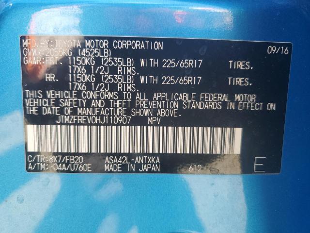 2017 Toyota Rav4 Le VIN: JTMZFREV0HJ110907 Lot: 57885044