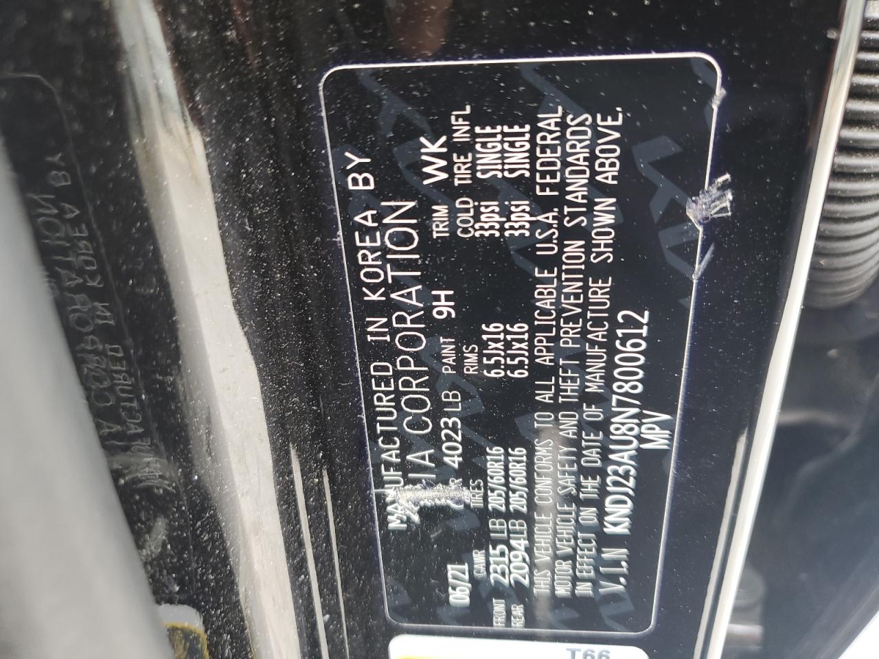 KNDJ23AU8N7800612 2022 Kia Soul Lx