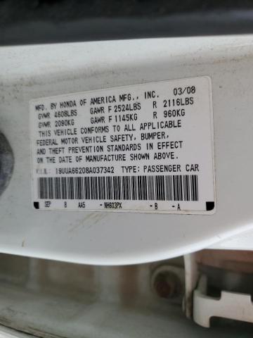 2008 Acura Tl VIN: 19UUA66208A037342 Lot: 59698744