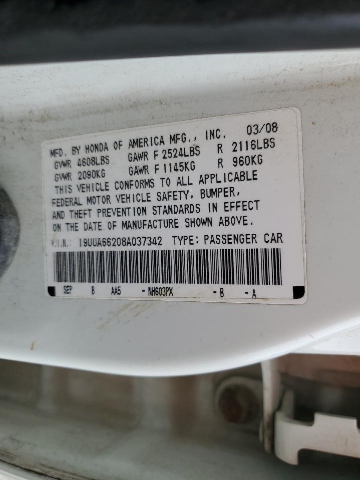 19UUA66208A037342 2008 Acura Tl