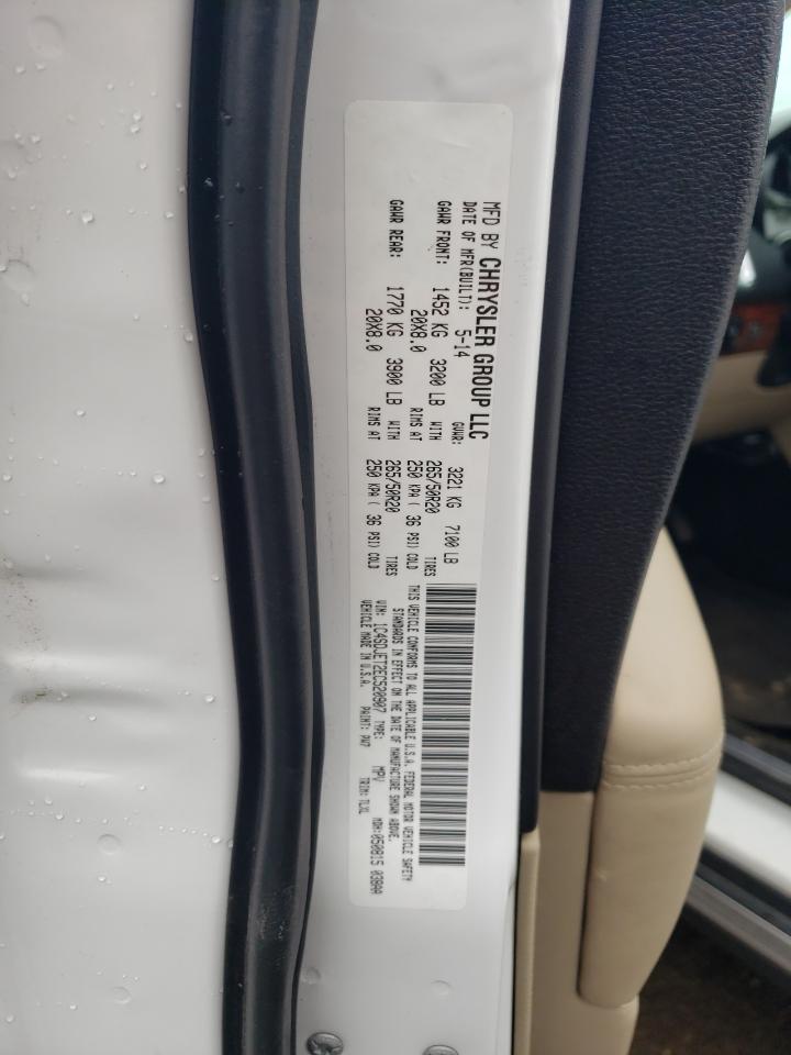 1C4SDJET2EC520907 2014 Dodge Durango Citadel