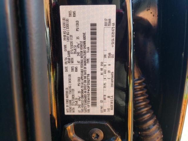 2016 Ford F150 Supercrew VIN: 1FTEW1EP4GFD52778 Lot: 60618444