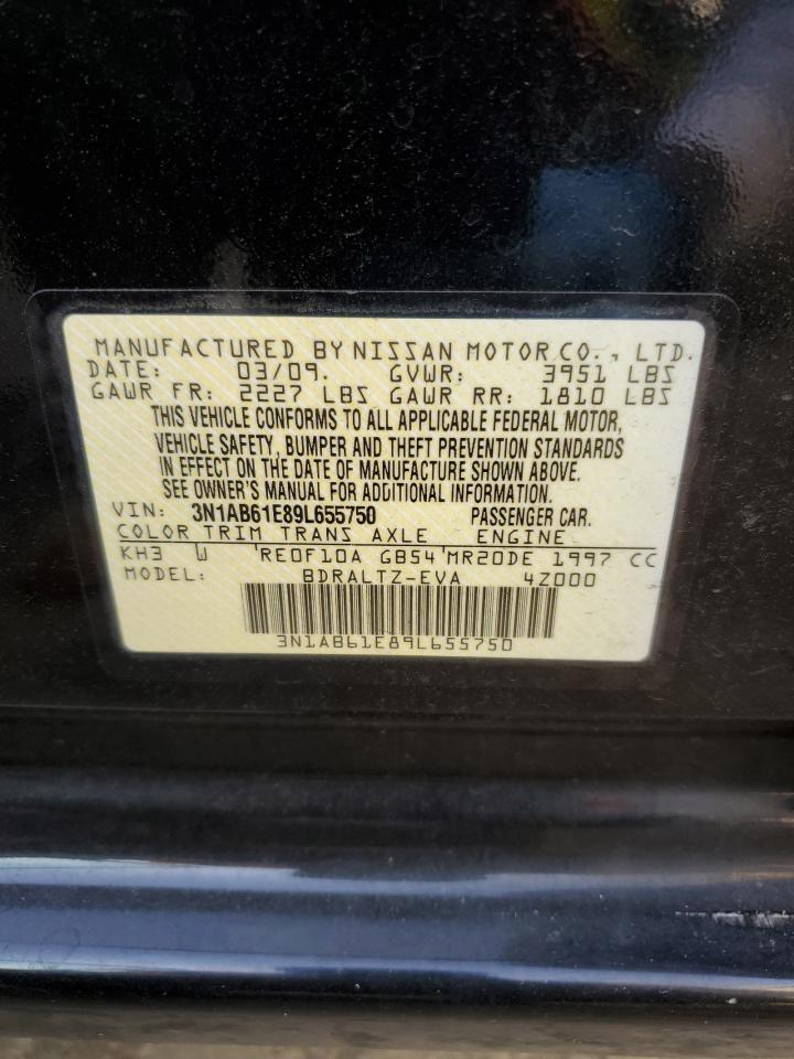3N1AB61E89L655750 2009 Nissan Sentra 2.0