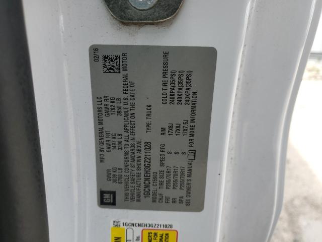2016 CHEVROLET SILVERADO - 1GCNCNEH3GZ211028