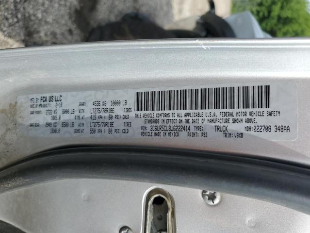 2018 Ram 2500 St VIN: 3C6UR5CL8JG222414 Lot: 60611324