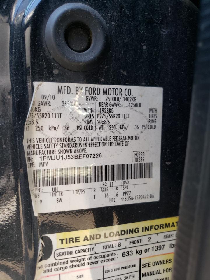 1FMJU1J53BEF07226 2011 Ford Expedition Xlt