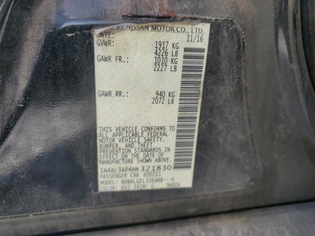 2017 NISSAN ALTIMA 2.5 - 1N4AL3AP4HN321830
