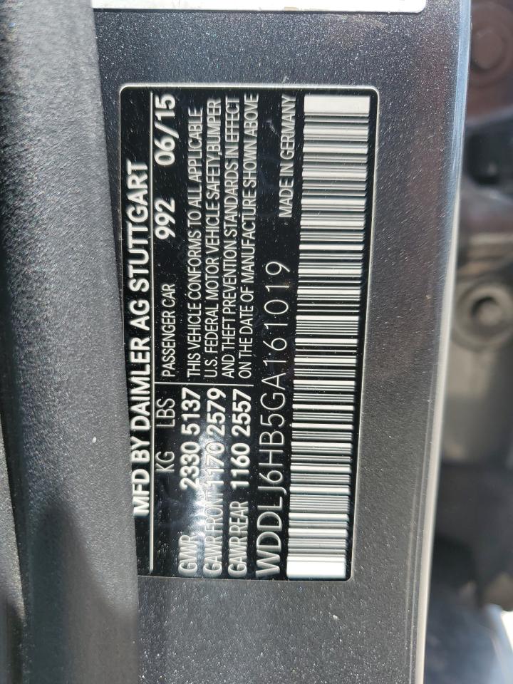 WDDLJ6HB5GA161019 2016 Mercedes-Benz Cls 400 4Matic