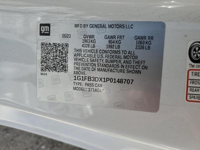 2023 CHEVROLET CAMARO LS - 1G1FB3DX1P0148707
