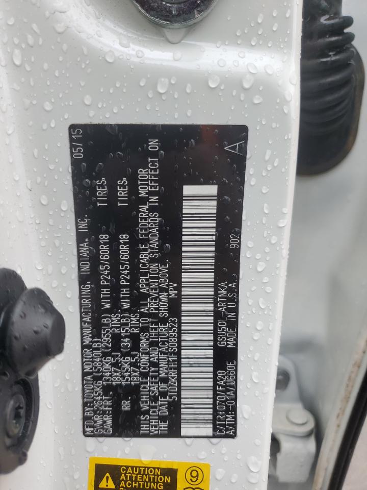 5TDZKRFH1FS089523 2015 Toyota Highlander Le