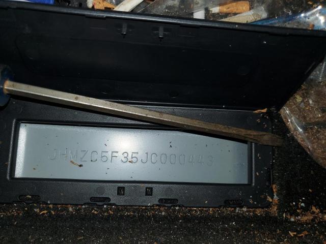 2018 Honda Clarity Touring VIN: JHMZC5F35JC000443 Lot: 59943554