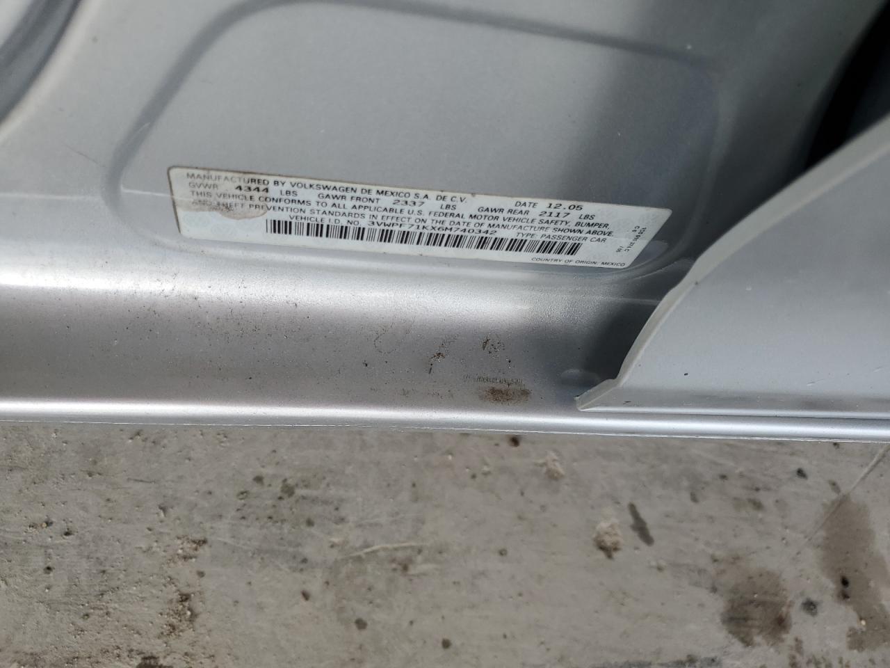 3VWPF71KX6M740342 2006 Volkswagen Jetta Value