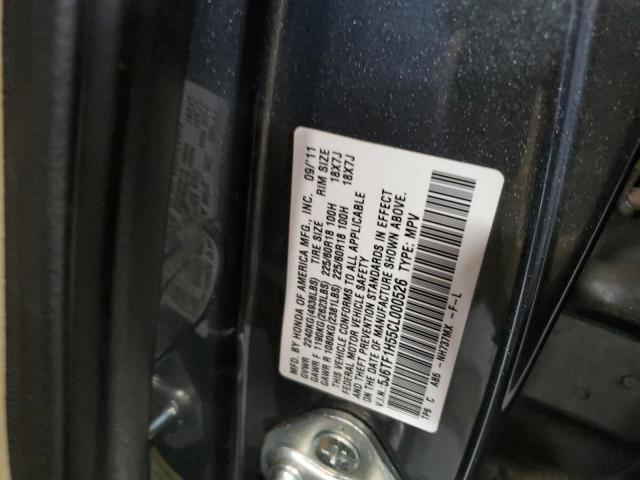 2012 Honda Crosstour Exl VIN: 5J6TF1H55CL000526 Lot: 61166994