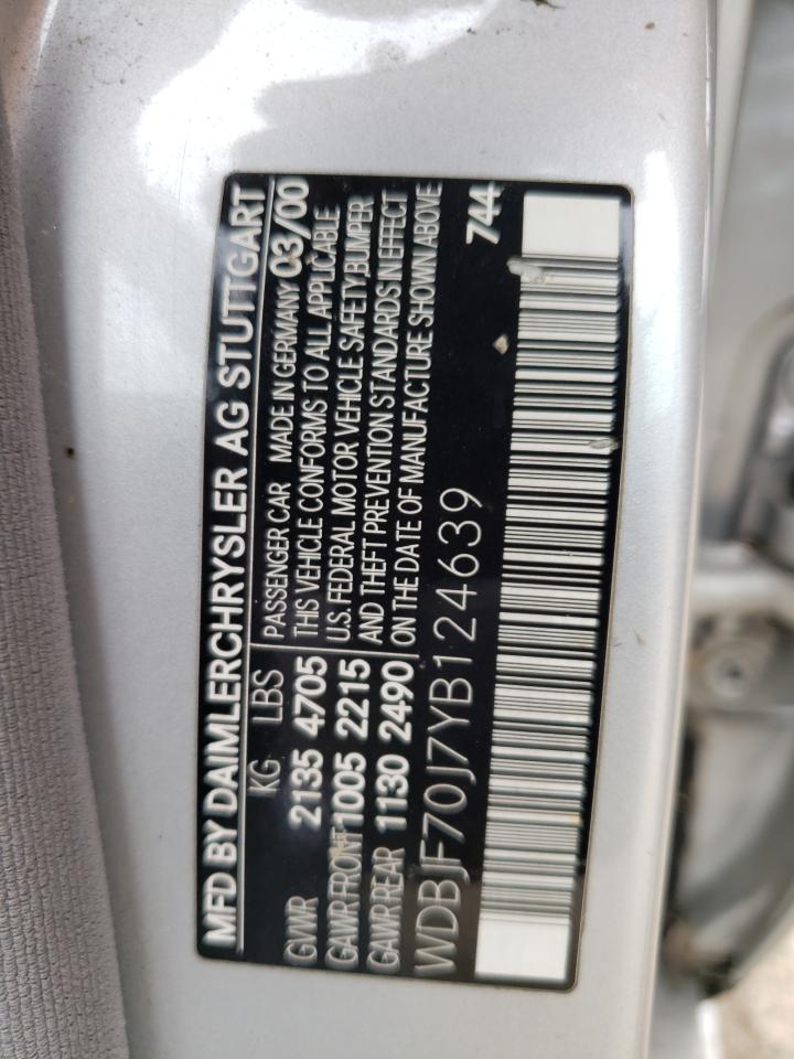 WDBJF70J7YB124639 2000 Mercedes-Benz E 430