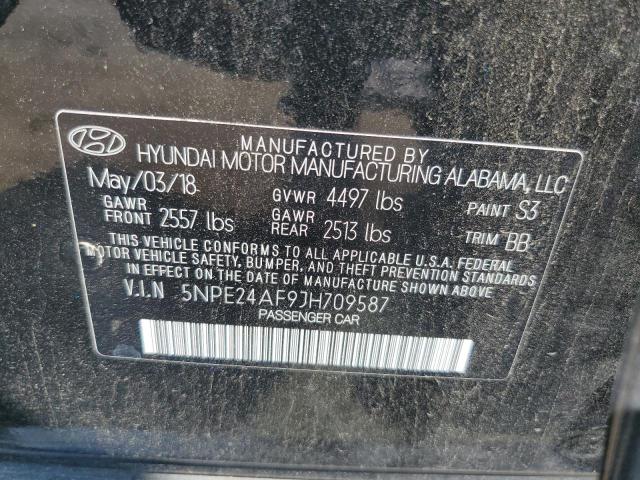2018 Hyundai Sonata Se VIN: 5NPE24AF9JH709587 Lot: 58648344
