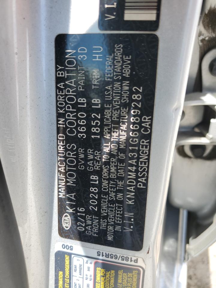 KNADM4A31G6689282 2016 Kia Rio Lx