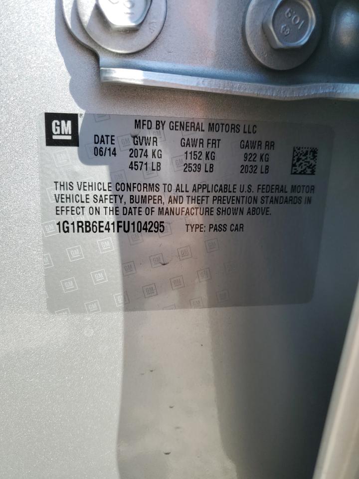 1G1RB6E41FU104295 2015 Chevrolet Volt