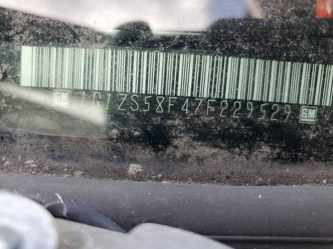 1G1ZS58F47F229529 2007 Chevrolet Malibu Ls