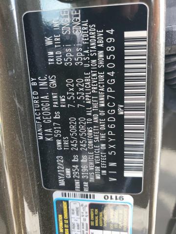 2023 Kia Telluride S VIN: 5XYP6DGC7PG405894 Lot: 60937644