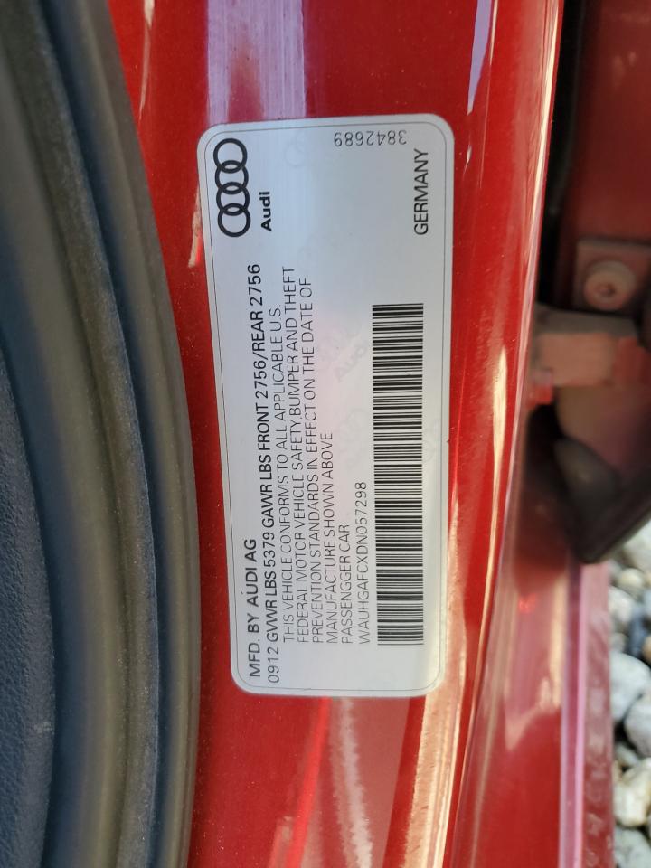 WAUHGAFCXDN057298 2013 Audi A6 Prestige