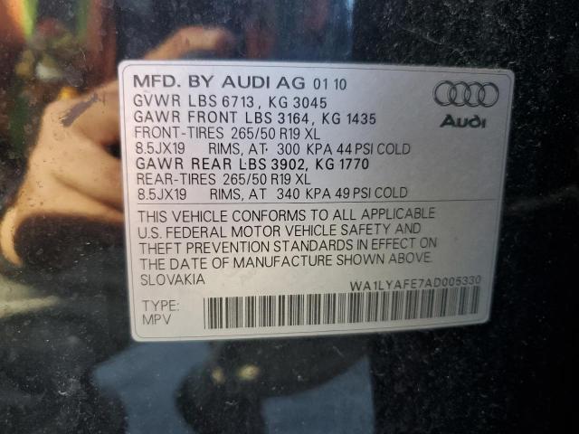 2010 Audi Q7 Premium Plus VIN: WA1LYAFE7AD005330 Lot: 59219154