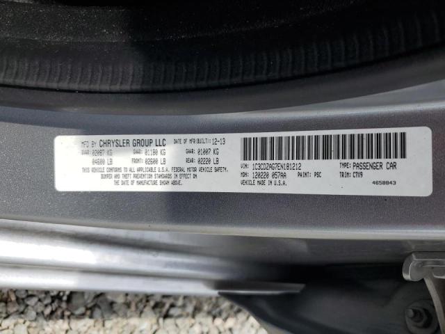 2014 Dodge Avenger Se VIN: 1C3CDZAG7EN181212 Lot: 60904044