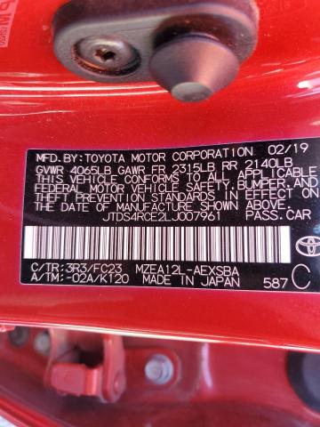 2020 TOYOTA COROLLA SE - JTDS4RCE2LJ007961