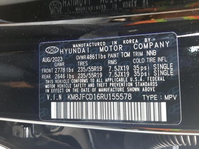 KM8JFCD16RU155578 Hyundai Tucson N L 12