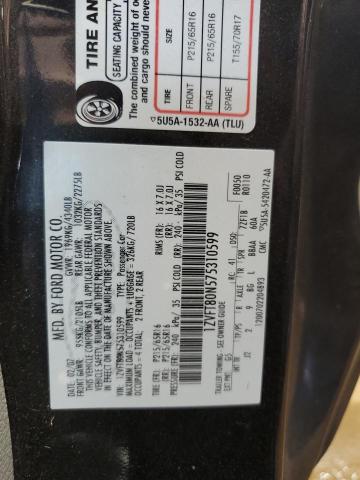 2007 Ford Mustang VIN: 1ZVFT80N575310599 Lot: 60915534