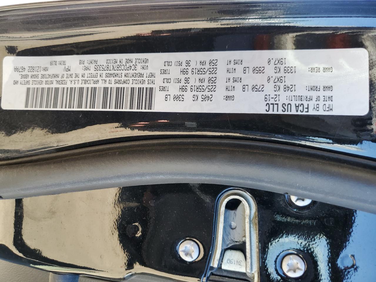 3C4PDCGB7KT875335 2019 Dodge Journey Crossroad