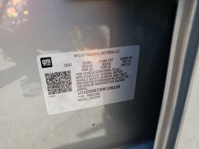 2024 Chevrolet Malibu Lt VIN: 1G1ZD5ST2RF139159 Lot: 61231614