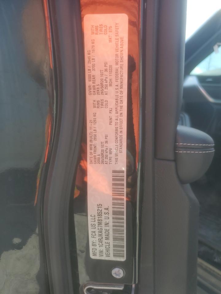 1C4RJKAG7M8185215 2021 Jeep Grand Cherokee L Laredo