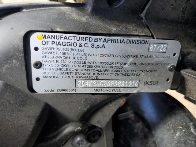 2023 APRILIA RS 660 - ZD4KSUG06PS001916