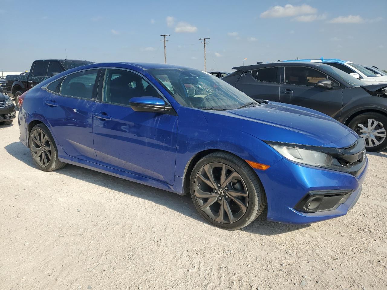 Lot #2701413619 2019 HONDA CIVIC SPOR