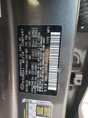 2020 Hyundai Tucson Se VIN: KM8J2CA49LU161439 Lot: 58342344