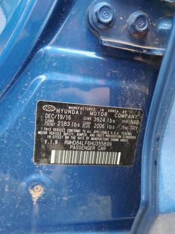 2017 HYUNDAI ELANTRA SE - KMHD84LF6HU355899