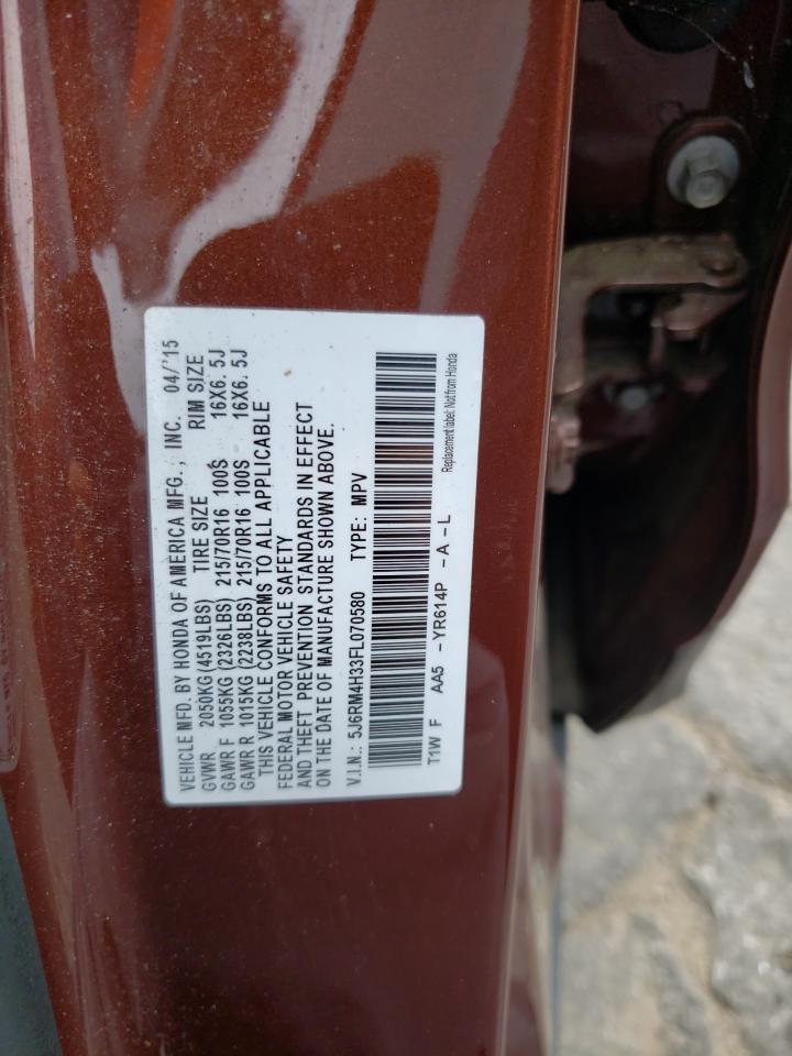 5J6RM4H33FL070580 2015 Honda Cr-V Lx