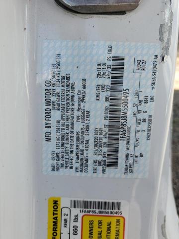 2021 Ford Mustang Shelby Gt500 VIN: 1FA6P8SJ8M5500495 Lot: 58523354