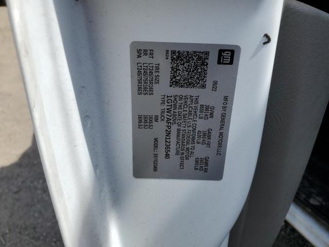 2022 GMC SAVANA G25 1GTW7AFP2N1236540