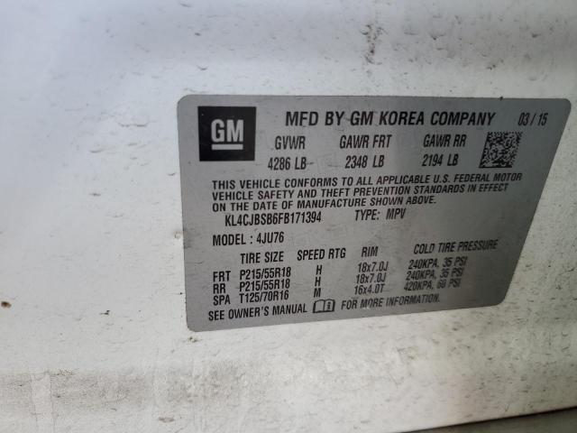 2015 BUICK ENCORE CON - KL4CJBSB6FB171394