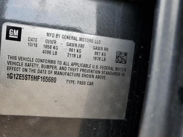 2017 Chevrolet Malibu Lt VIN: 1G1ZE5ST6HF165680 Lot: 60192884