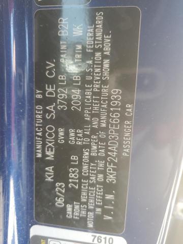 3KPF24AD3PE661939 2023 KIA FORTE - Image 12