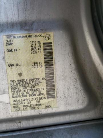 2015 NISSAN ALTIMA 2.5 - 1N4AL3AP6FC205604