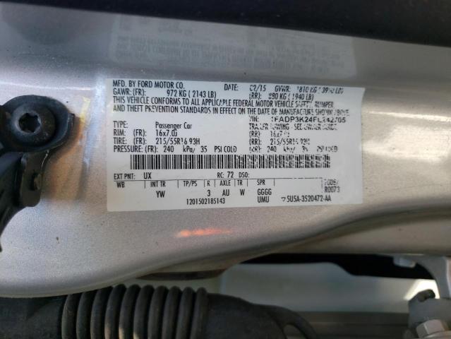 1FADP3K24FL242705 2015 FORD FOCUS - Image 12